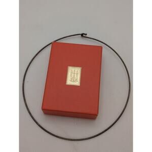 Retired James Avery Sterling Silver Hook On Necklace Bar Firm Pendant Holder 15"